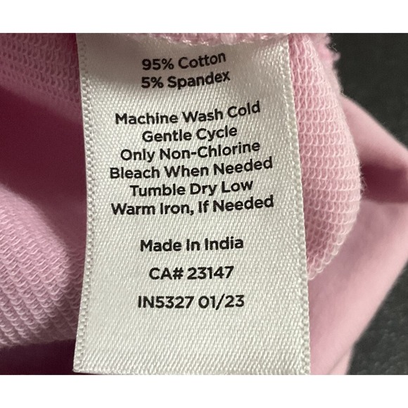 Talbots Hoodie Sweatshirt Womens Sz M Pink Cotton Pullover Athleisure Activewear - Picture 8 of 9